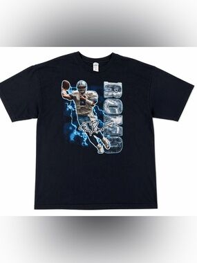 Vintage Tony Romo Dallas Cowboys T Shirt Mens Large 90s Style NFL Tee